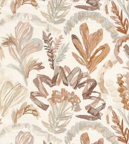 Kumba Fabric by Casamance Blanc/Multico