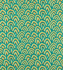 Kumo Fabric by Harlequin Wilderness / Amber Light / Paprika