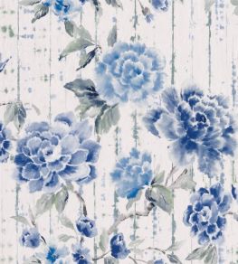 Kyoto Flower Wallpaper by Designers Guild Cobalt