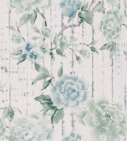 Kyoto Flower Wallpaper by Designers Guild Eau De Nil