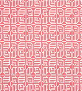 Labyrinth Velvet Fabric by Thibaut Coral