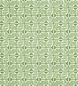Labyrinth Velvet Fabric by Thibaut Emerald