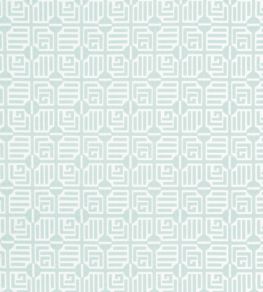 Labyrinth Velvet Fabric by Thibaut Mist