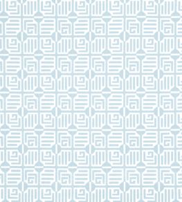 Labyrinth Velvet Fabric by Thibaut Spa Blue