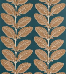 Lacinato Fabric by Thibaut Ochre and Mineral