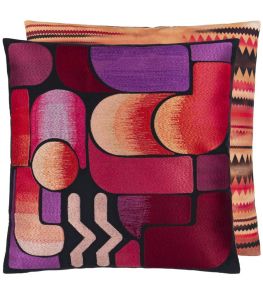 Lacroix Graphe Cushion 45 x 45cm by Christian Lacroix Magenta