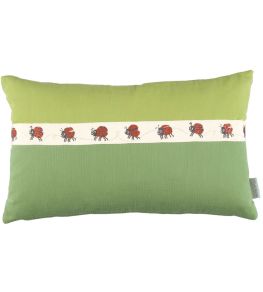 Ladybug Trail Cushion 30 x 50cm by Villa Nova Green