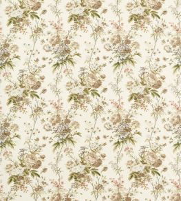 Lakeland Paradis Fabric by Sanderson Walnut