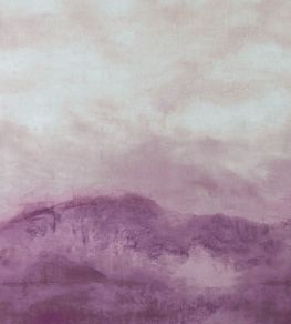 Landscape Fabric by Clarke & Clarke Damson/Taupe