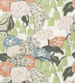 Laura Fabric by Anna French Blush and Green