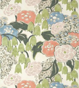 Laura Wallpaper by Anna French Blush and Green