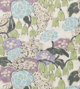 Laura Fabric by Anna French Lavender and Green