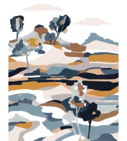 Le Bassin Mural by Casamance Bleu Persan