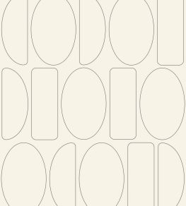 Legerete Wallpaper by Casadeco Beige / Noir Fusain