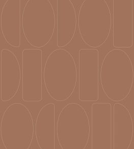 Legerete Wallpaper by Casadeco Terracotta