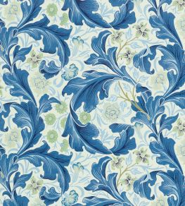 Leicester Fabric by Morris & Co Paradise Blue