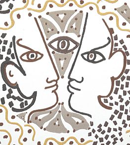 Union Wallpaper by Lelievre Taupe