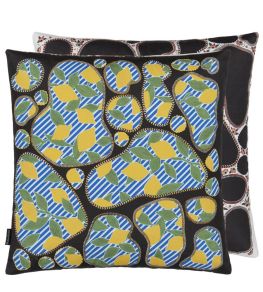 Lemon Pebbles Cushion 50 x 50cm by Christian Lacroix Citron