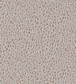 Leopard Fabric by James Hare Cockle Pink