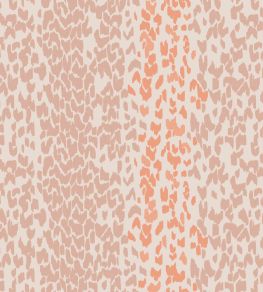 Leopard Wallpaper by Parker & Jules Coral Rose