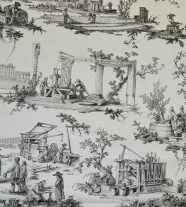 Les Travaux De La Manufacture Fabric by Casal Gris