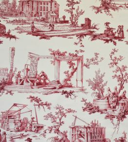 Les Travaux De La Manufacture Fabric by Casal Rouge
