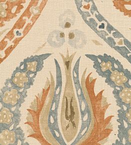 Benaki Fabric by Lewis & Wood Amber Steel