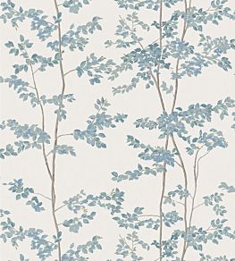 Beech Linen Fabric by Lewis & Wood Bluegrass