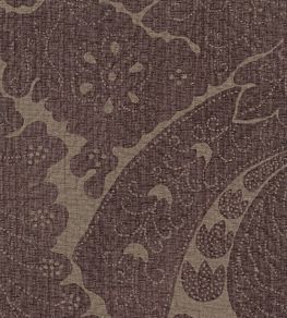 Nantes Overdye Fabric by Lewis & Wood Plum/Salmon