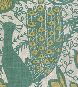 Peacock Fabric by Lewis & Wood Frascati