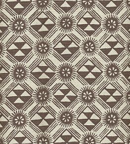 Monochrome Fabric by Lewis & Wood Redwood