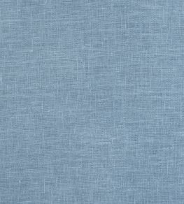 Light Weight Plain Linen Fabric by Volga Linen Chambray Blue