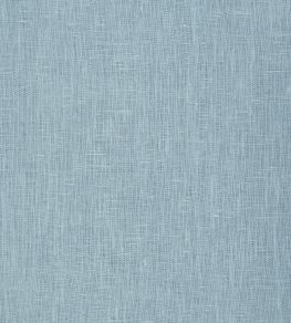 Light Weight Plain Linen Fabric by Volga Linen Porcelain Blue