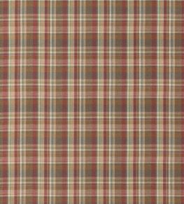 Lindisfarne Plaid Fabric by Mulberry Home Red/Gold