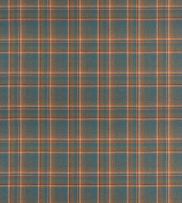 Lindisfarne Plaid Fabric by Mulberry Home Teal