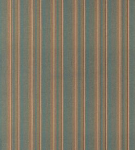 Lindisfarne Stripe Fabric by Mulberry Home Teal