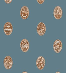Linear Cameos Wallpaper by Josephine Munsey Little Ponds, Dinky and Dew
