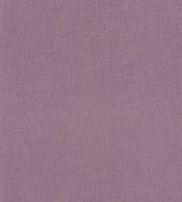 Linen Uni Wallpaper by Caselio Aubergine