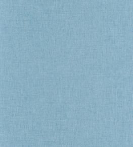 Linen Uni Wallpaper by Caselio Bleu Ciel