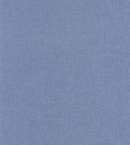 Linen Uni Wallpaper by Caselio Bleu Jean Clair