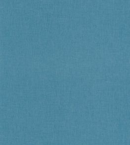 Linen Uni Wallpaper by Caselio Bleu Paon