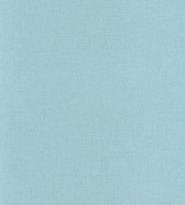 Linen Uni Wallpaper by Caselio Bleu Turquoise Clair