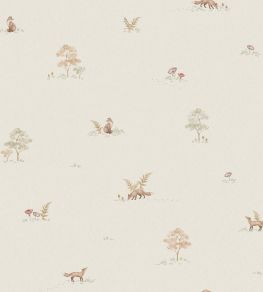 Little Fox Wallpaper by Borastapeter Linen