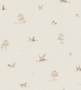 Little Fox Wallpaper by Borastapeter Linen