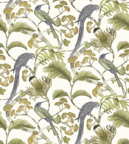 Living Branches Wallpaper by Josephine Munsey Hilles White and Greens