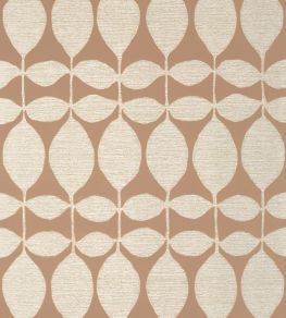 Lola Wallpaper by Thibaut Metallic Pewter on Rust
