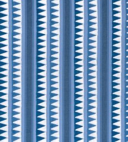 Lomita Stripe Fabric by Thibaut Blue