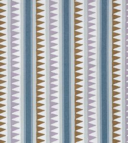 Lomita Stripe Fabric by Thibaut Lavender and Blue