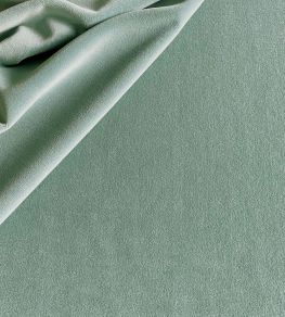 Lord Velvet Fabric by Ian Sanderson Sandstone Blue