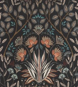 Lords Wallpaper by Casadeco Noir Reglisse